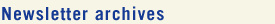 Newsletter archives